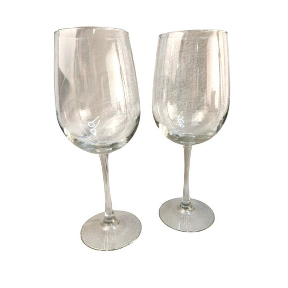 Clear Glass Wine Glasses, Water Goblets Thicker Glass Barware Drinkware Set Of - Picture 7 of 7